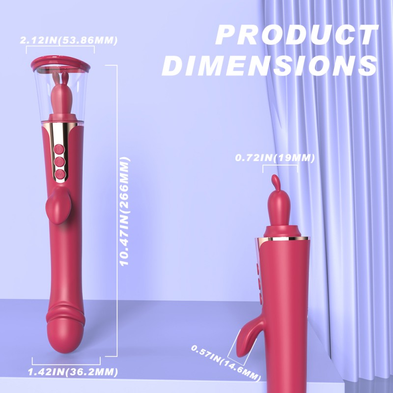 S-Hande Tongue Licking Dildo Vibrator Vaginal Stimulator