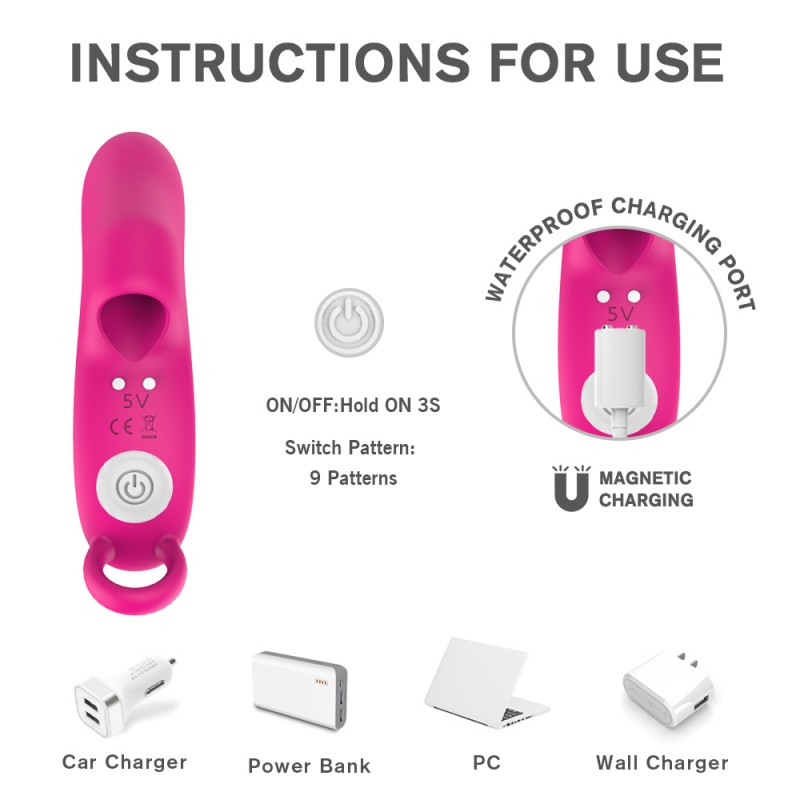 Mini Finger Vibrator G Spot Finger Sleeve Vibrator For Female