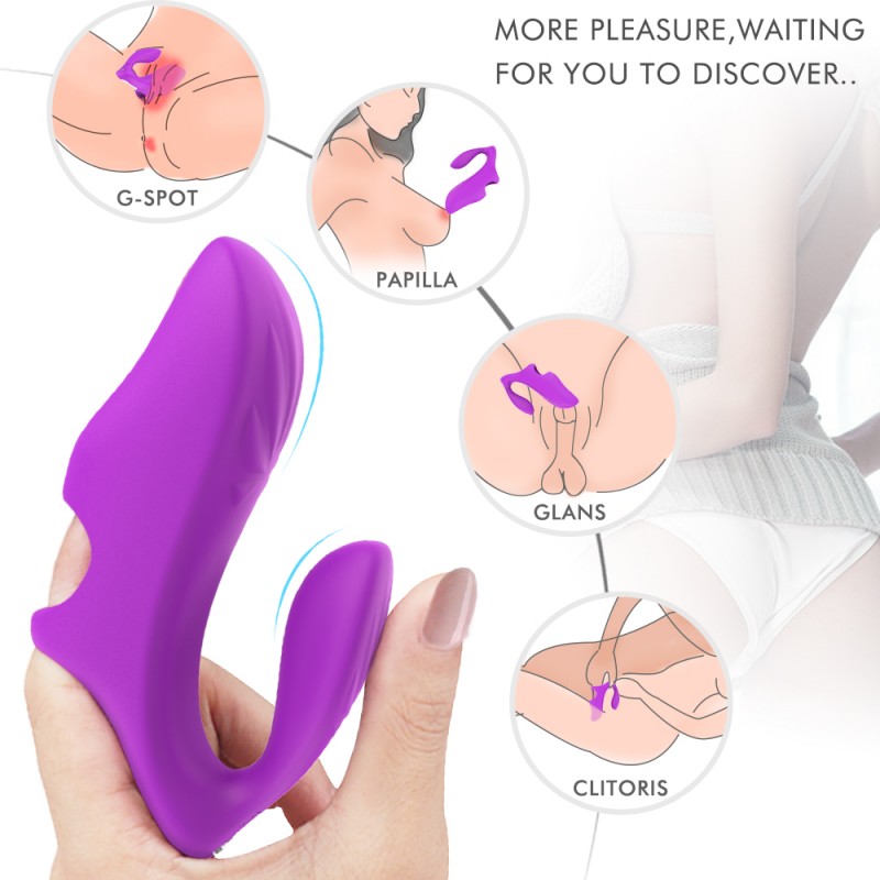 Silicone Vibrating Finger G Spot Clitoral Finger Vibrator For Women