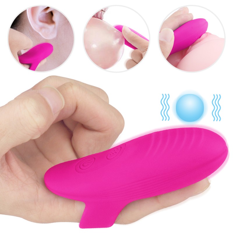 Finger Vibrator G-spot Stimulation Silicone Multi-Vibration Mode