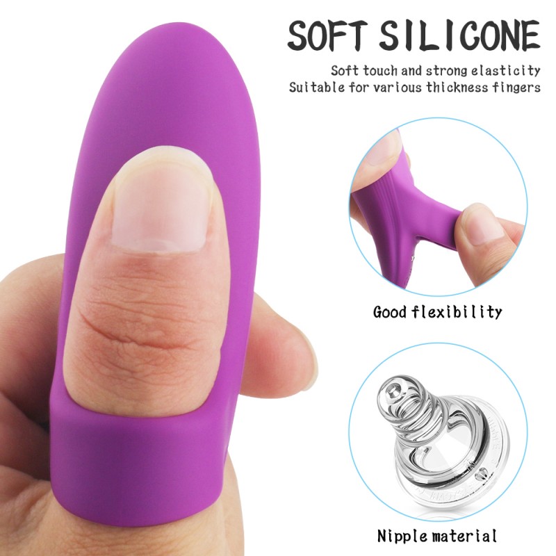 Finger Vibrator G-spot Stimulation Silicone Multi-Vibration Mode