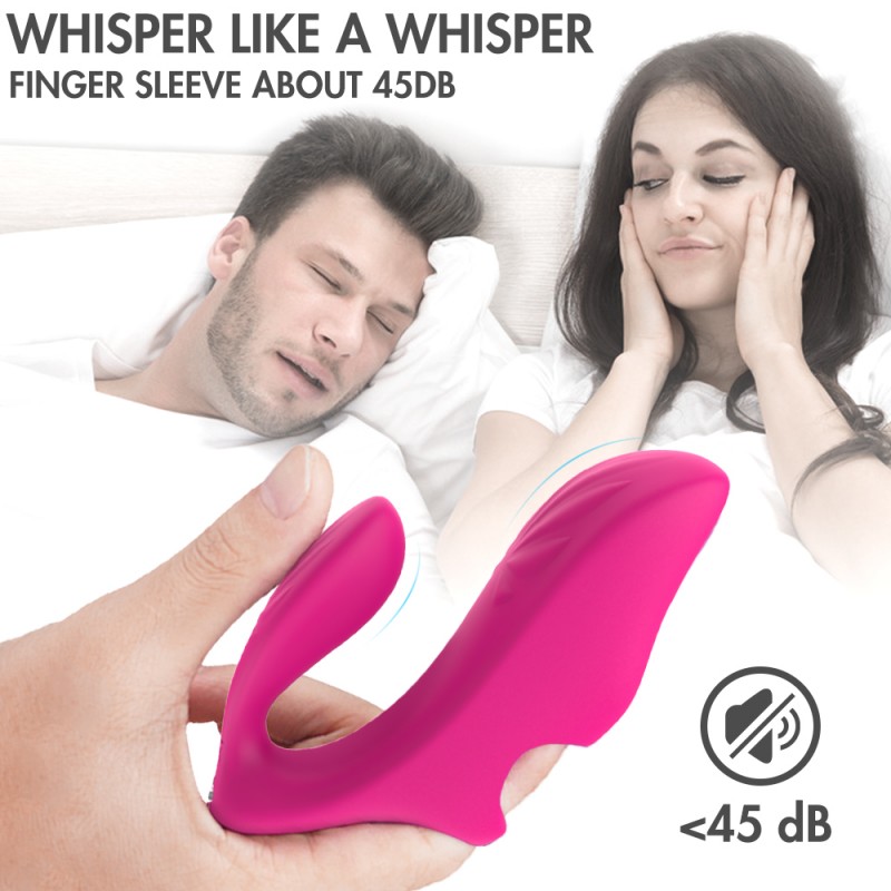 Silicone Vibrating Finger G Spot Clitoral Finger Vibrator For Women