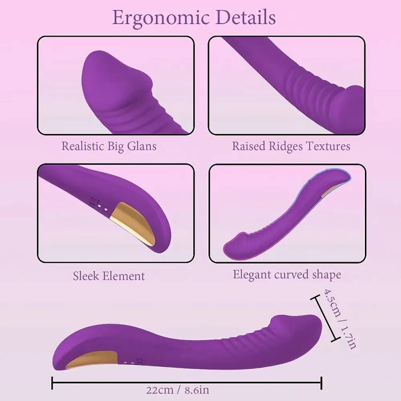 Automatic Thrusting Realistic Dildo G-Spot Vibrator