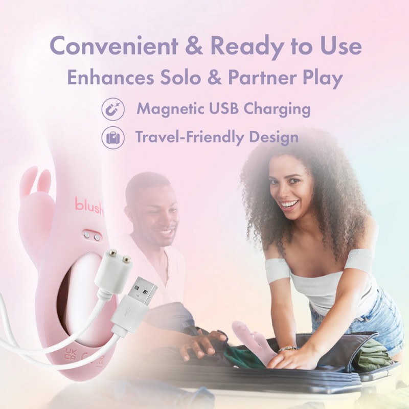 Blush Fairy Flutter 360° Rotating G-Spot Rabbit Vibrator6