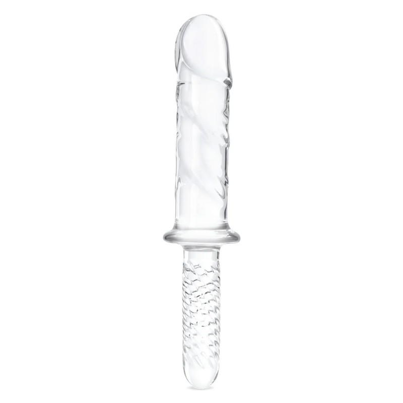 Gläs Girthy Cock Double Ended With Handle 11 In.