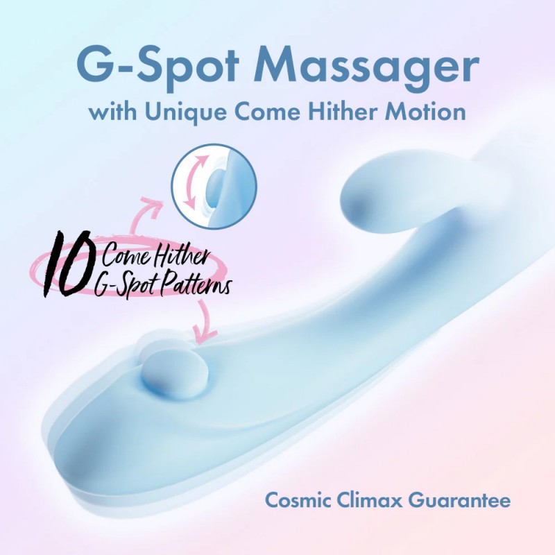 Blush Moondust Magic Rabbit Vibrator with Come Hither G-Spot Motion3