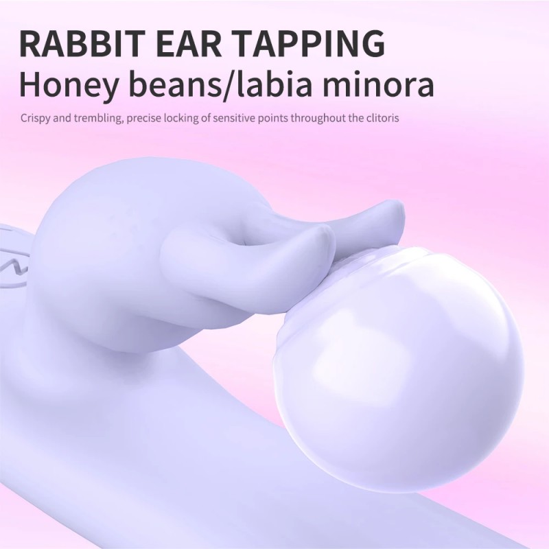 Raabit G-Spot Vibrator Clitoral Massager with Bunny Ears Flapping1