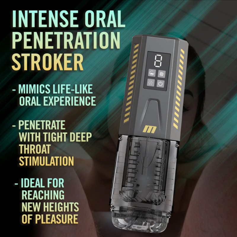 M For Men SpinMaster Pro Vibrating Stroking Automatic  Masturbator