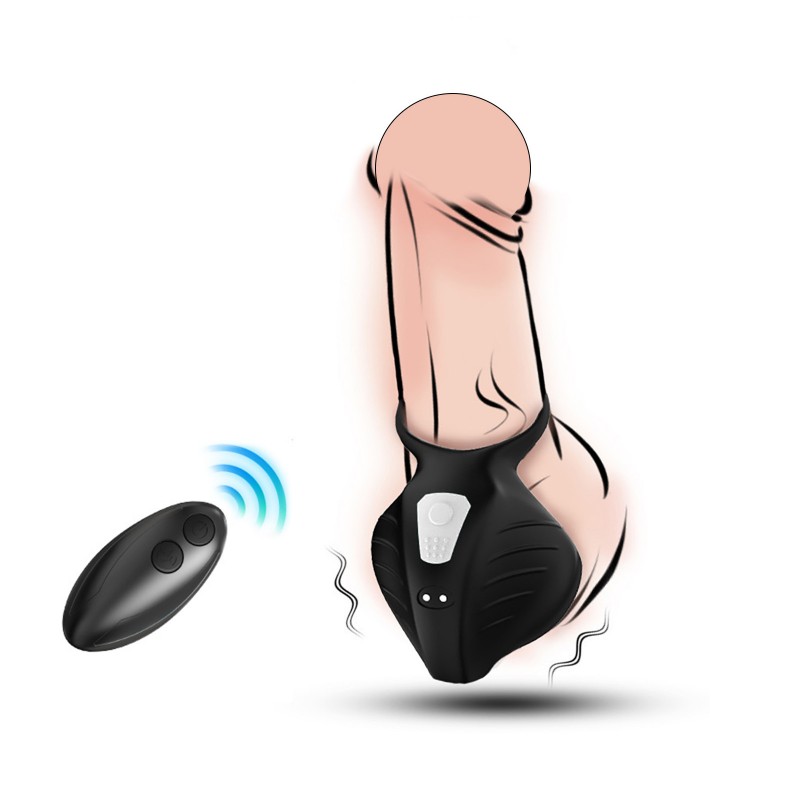 Penis Ring Wrap Scrotum Double Ring Time Delay Sex Toy