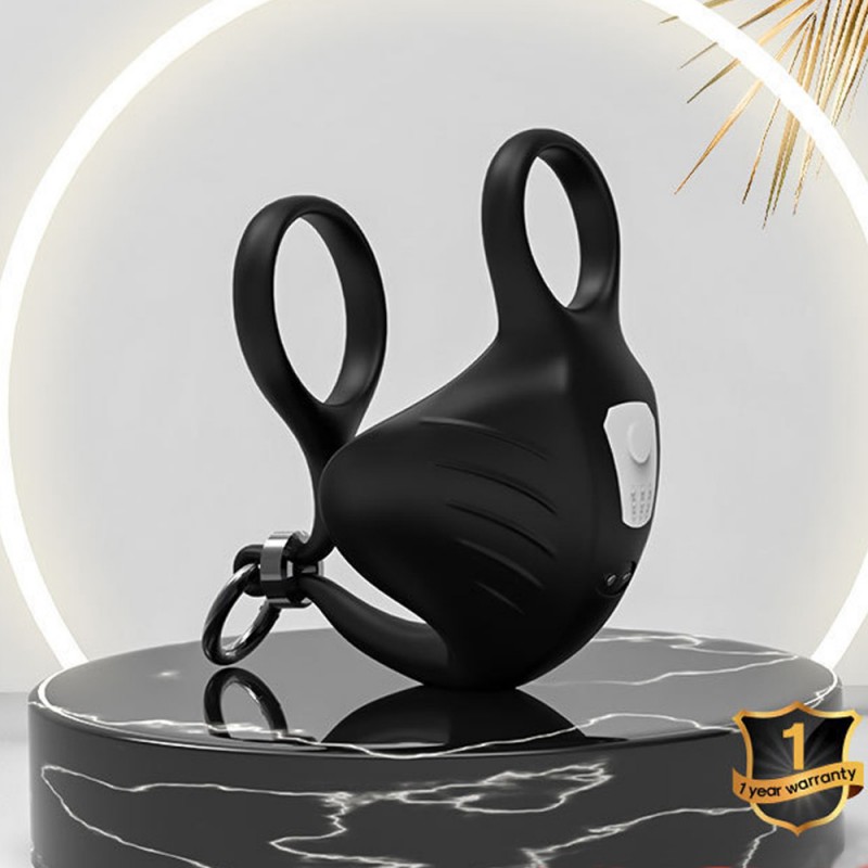 Penis Ring Wrap Scrotum Double Ring Time Delay Sex Toy