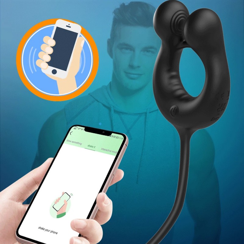 Prostate Massager Vibrating Cock Ring Sex Toys For Men