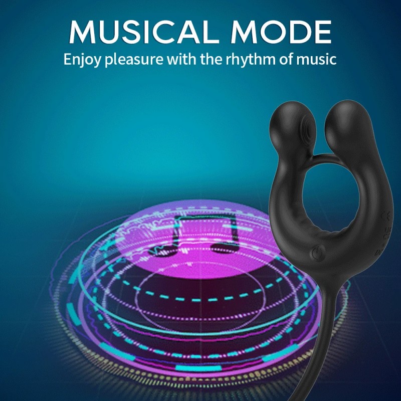 Prostate Massager Vibrating Cock Ring Sex Toys For Men
