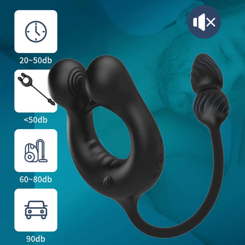 Prostate Massager Vibrating Cock Ring Sex Toys For Men