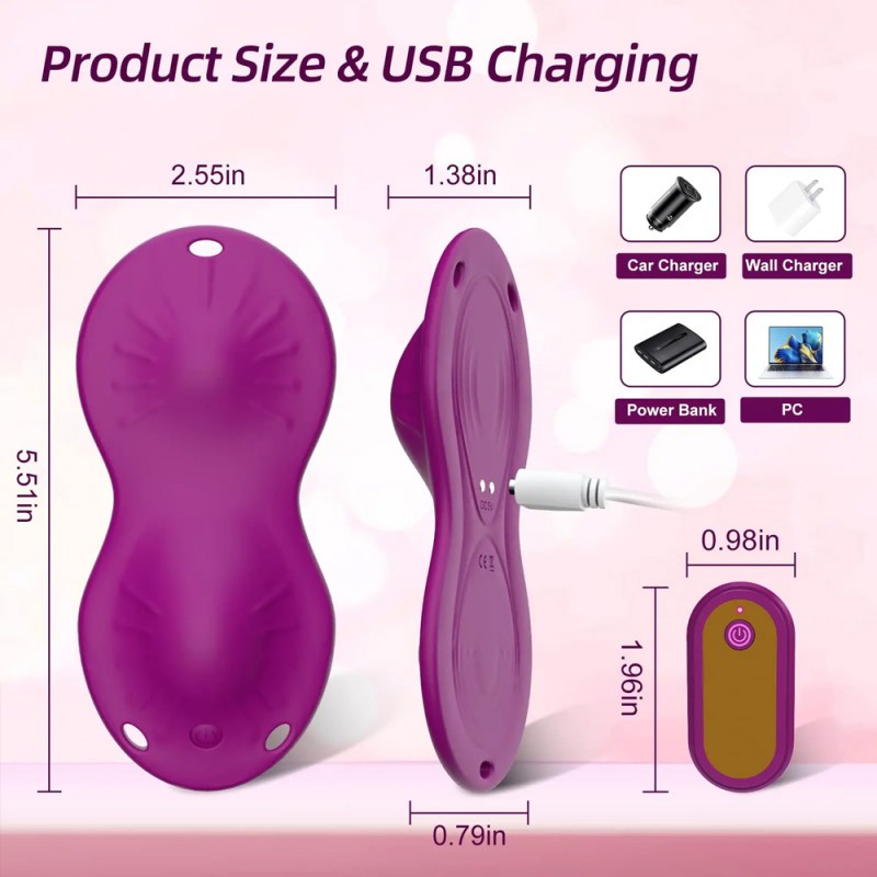 Mini Clitoral Vibrator Sex Pad Wireless Remote Control