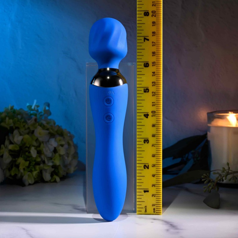 Blue Belle Double-Ended G-Spot Wand Vibrator4