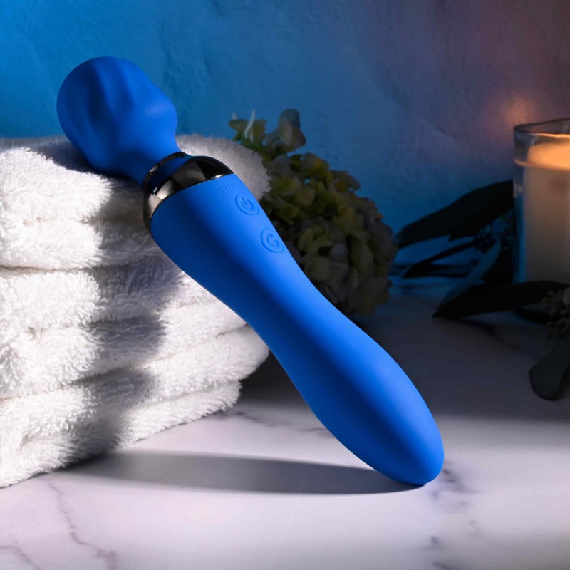 Blue Belle Double-Ended G-Spot Wand Vibrator3