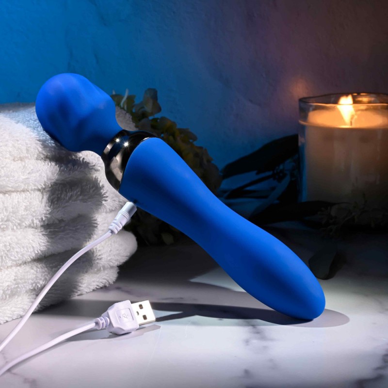 Blue Belle Double-Ended G-Spot Wand Vibrator1