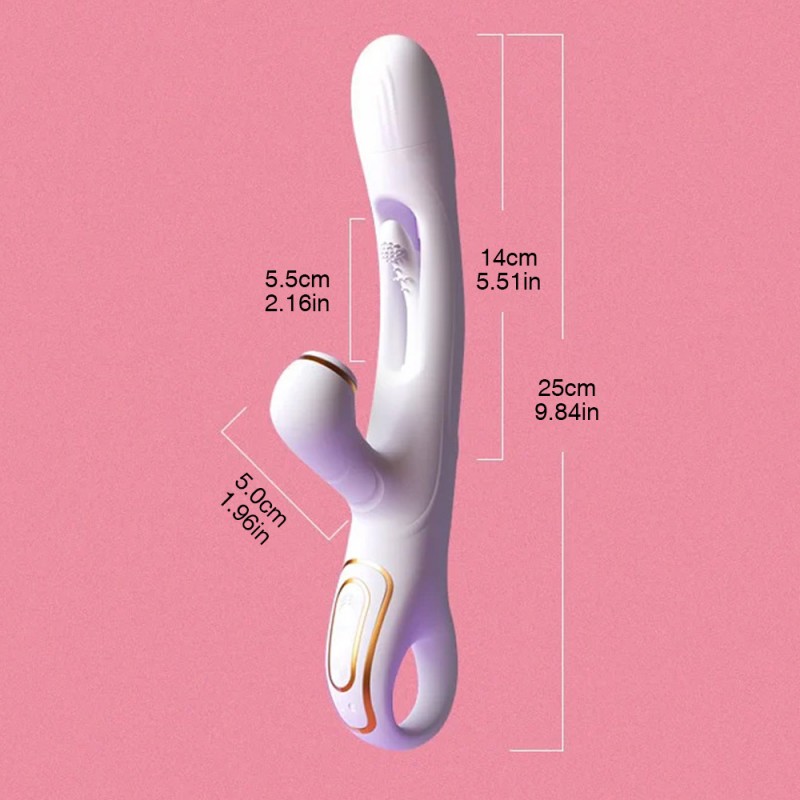 Clit Sucking Vibrator Flapping Rabbit Luxe Wand G Spot Sex Toy