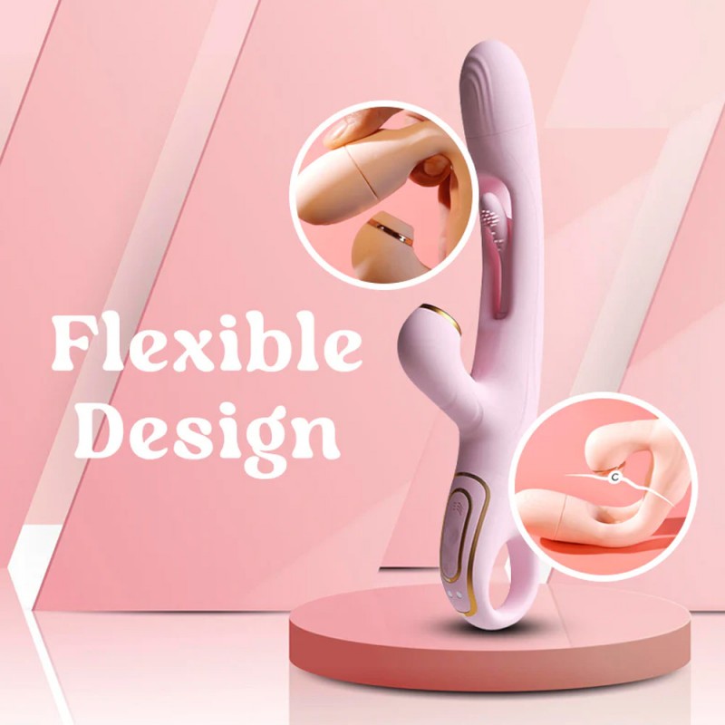 Clit Sucking Vibrator Flapping Rabbit Luxe Wand G Spot Sex Toy