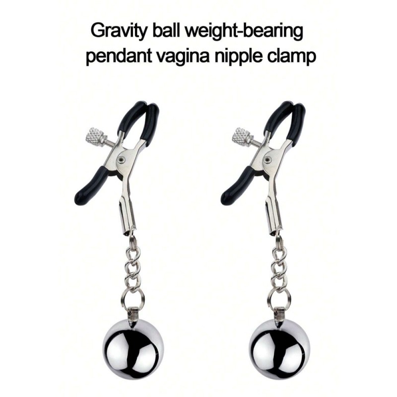 Nipple Clamps With Gravity Ball BDSM Sex Pleasure Toys For Women