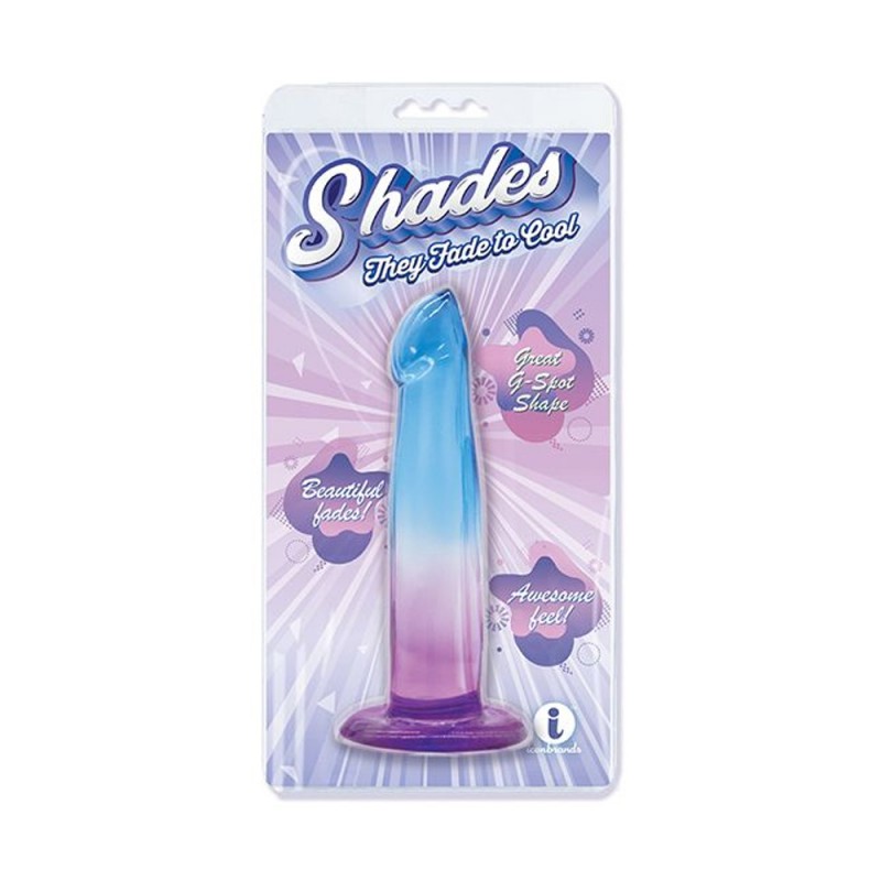 Shades Jelly Gradient G-Spot Dildo with Suction Cup