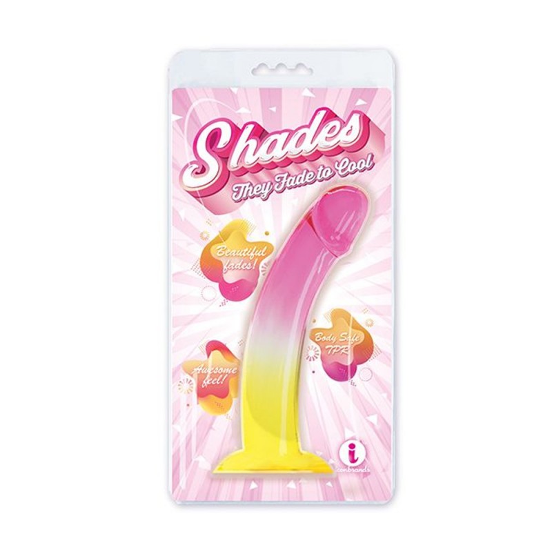 Shades Jelly Gradient G-Spot Dildo with Suction Cup4