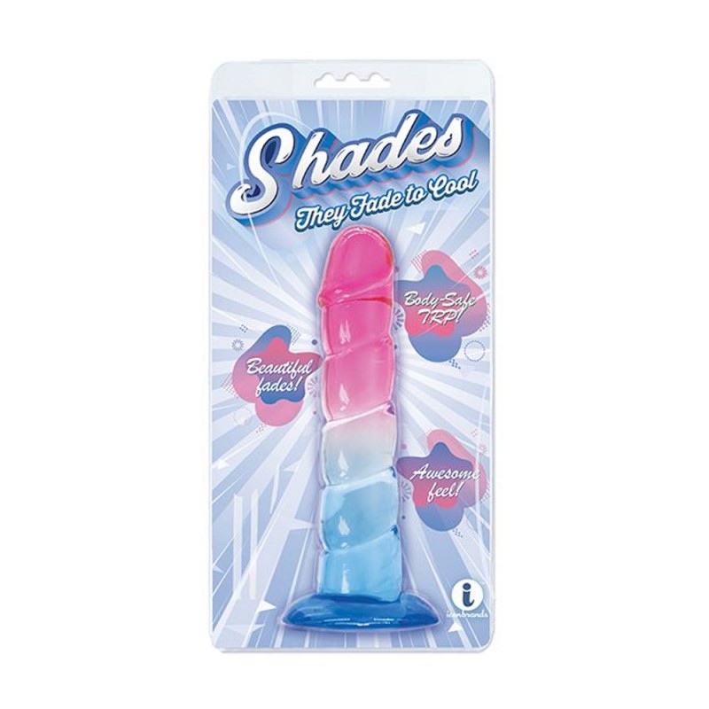 Shades Jelly Gradient G-Spot Dildo with Suction Cup2