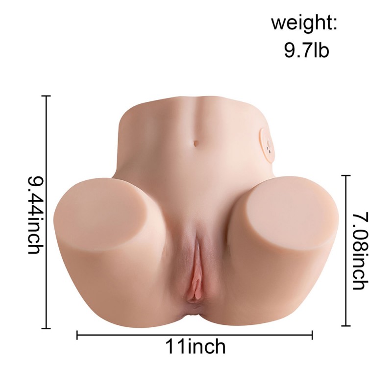 9.7LB Vibrating Sex Doll Realistic Pussy and Ass Male Masturbator