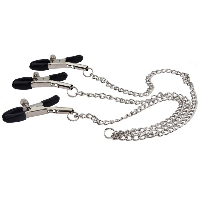 Adjustable Nipple & Clit Clamps with Chain6