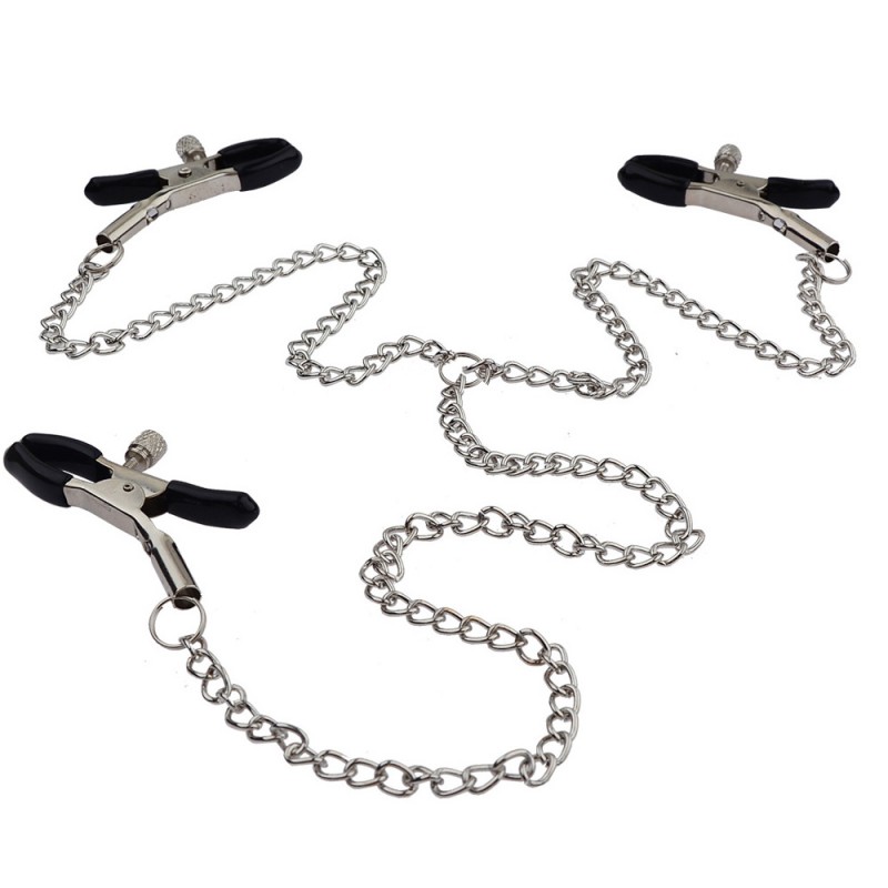 Adjustable Nipple & Clit Clamps with Chain3