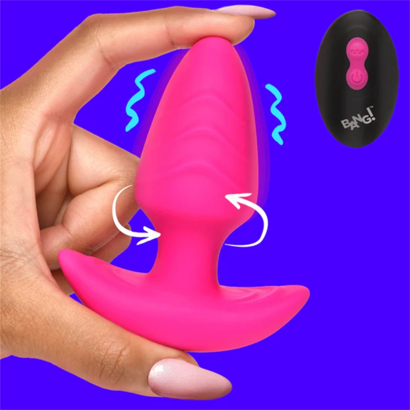 Rotating & Vibrating Butt Plug with Remote1