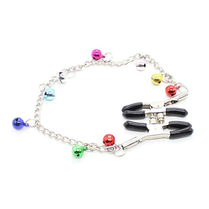 Nipple Clamps With Bells For Pressure BDSM Nipple Clip