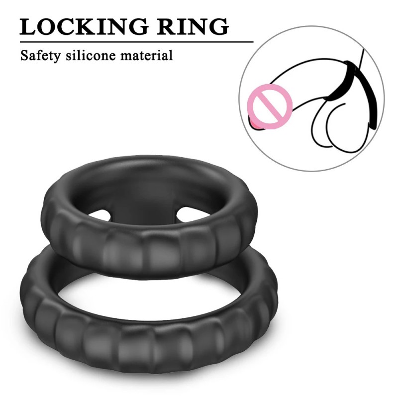 Cock Ring Cyclone Glans Sleeve Lock for Long Lasting Male Sex