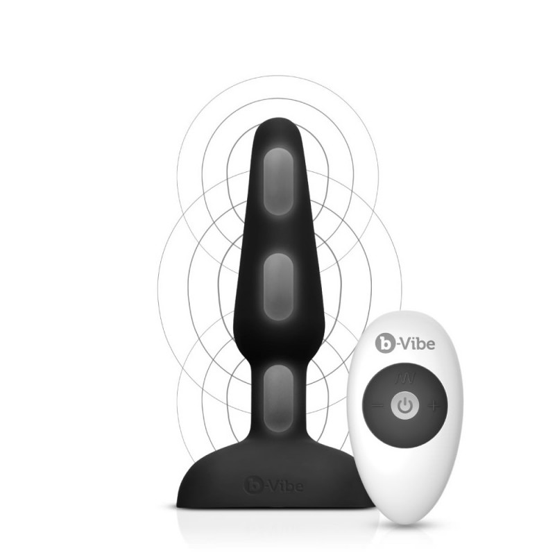 b-Vibe Trio Plug Premium Vibrating Butt Plug with Remote