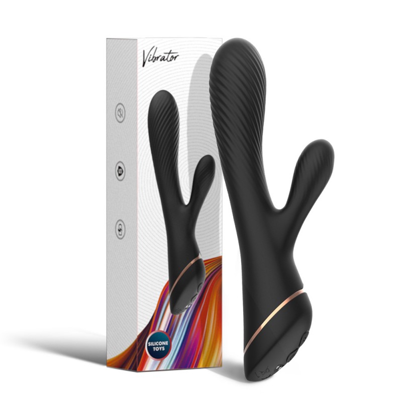 Luxury Spiral Textured Rabbit Vibrator G Spot Stimulator