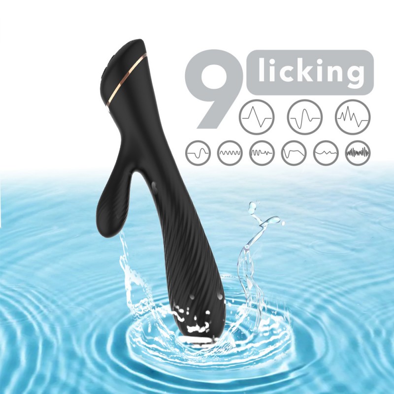 Luxury Spiral Textured Rabbit Vibrator G Spot Stimulator