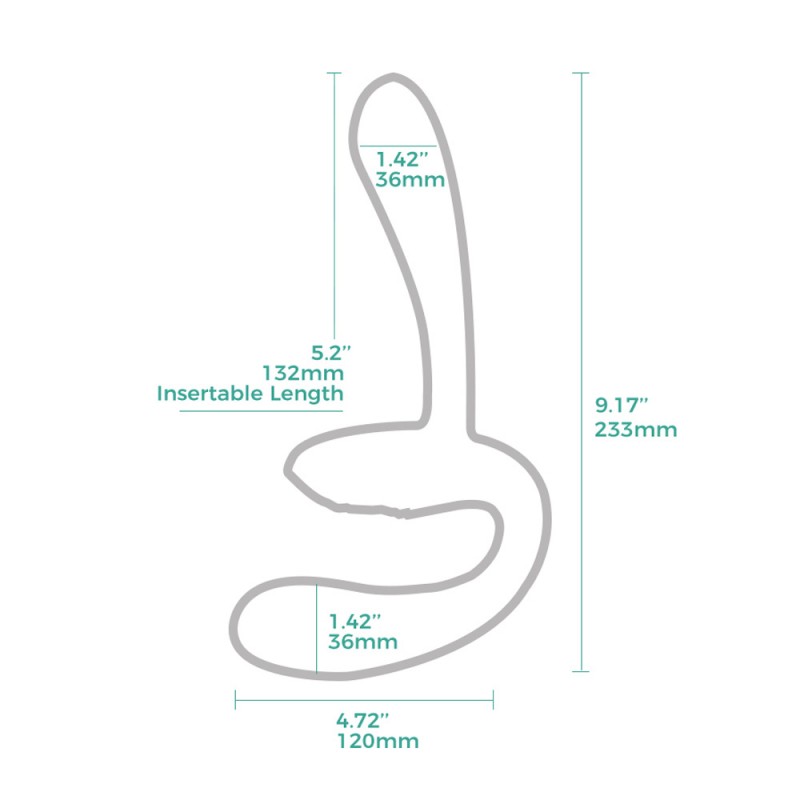 AROSUM Sapphi Detachable Double Ended Dildo Vibrator3