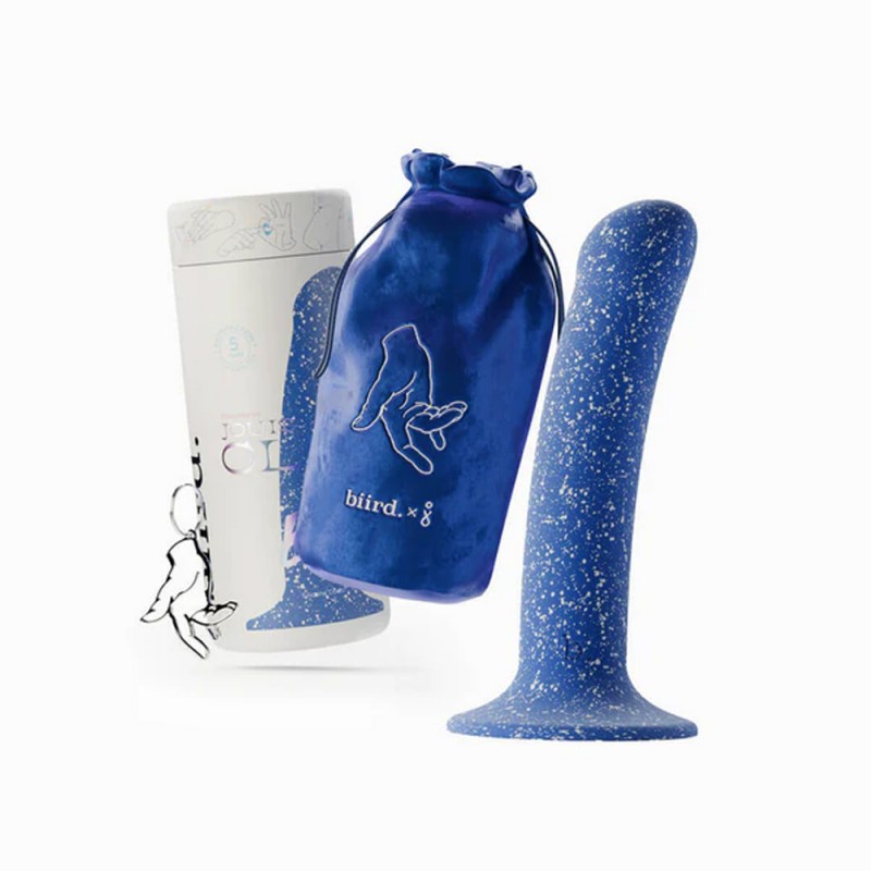 Biird Bae Thin Silicone Dildo with Suction Cup & Keychain