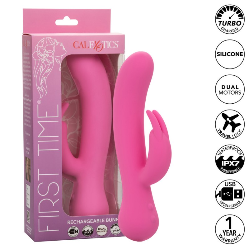 CalExotics First Time Rabbit Vibrator Bunny Ear Stimulator5
