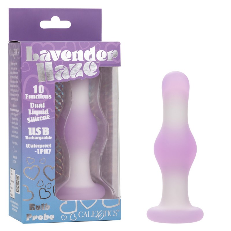 CalExotics Lavender Haze Bulb Probe Vibrating Anal Plug