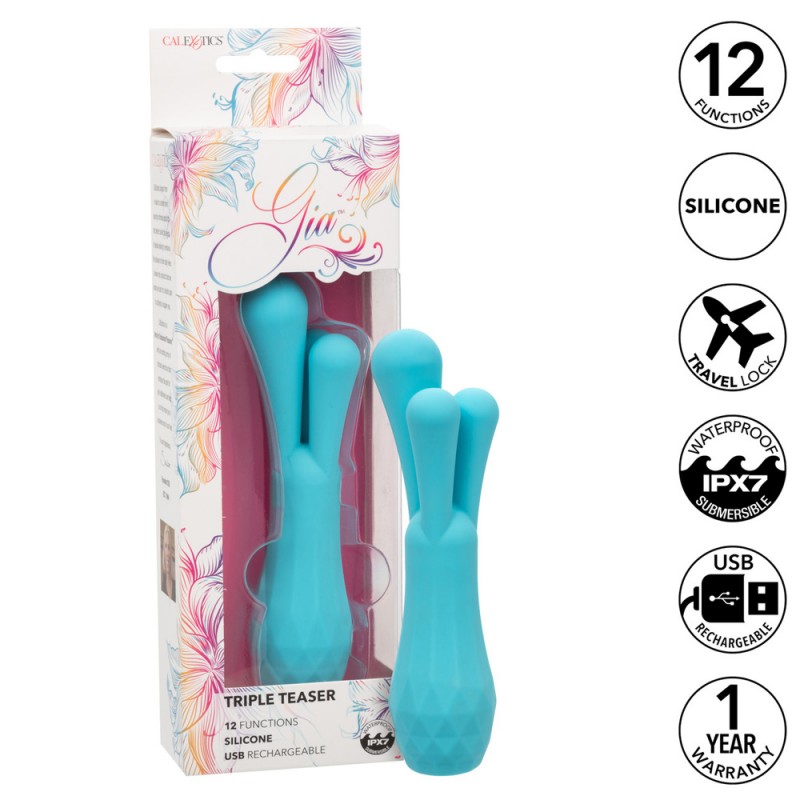 CalExotics Gia Triple Teaser Body & Clit Stimulator4