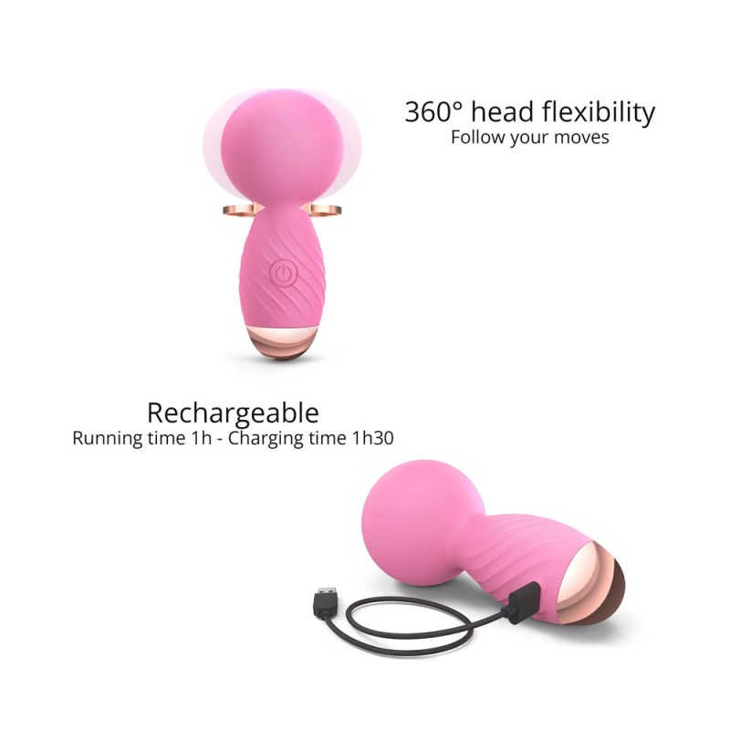 Love to Love Itsy Bitsy Silicone Mini Wand VibratorLove to Love Itsy Bitsy Silicone Mini Wand Vibrator