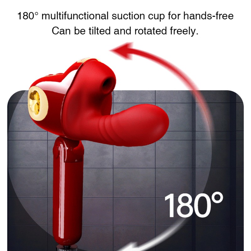 Leten Thrusting & Sucking Sex Machine with Suction Cup & Remote Control3