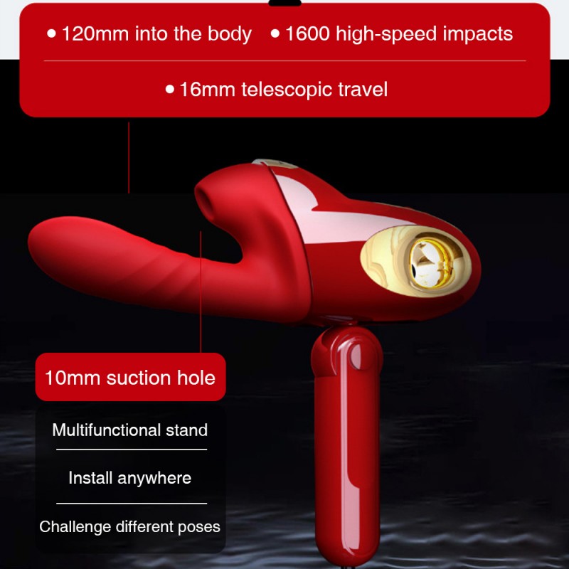 Leten Thrusting & Sucking Sex Machine with Suction Cup & Remote Control1