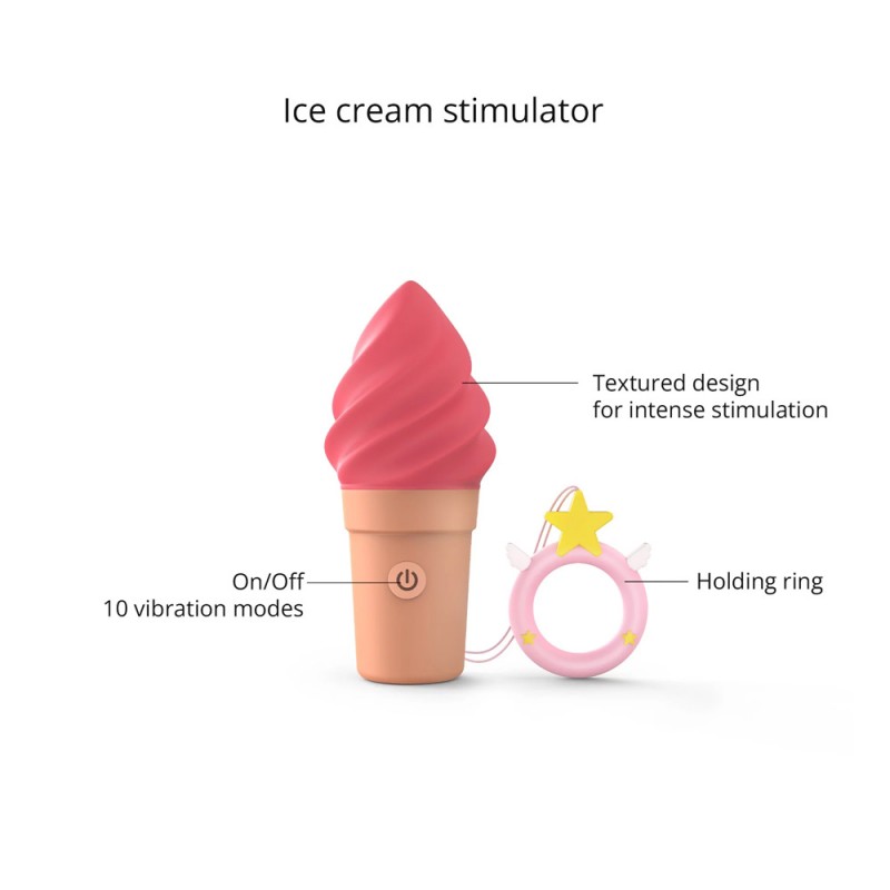 Love to Love Ice Cream Cone Clitoral Vibrator3