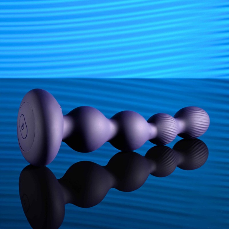 Pleasure Orbit Rotating & Vibrating Anal Beads with Remote