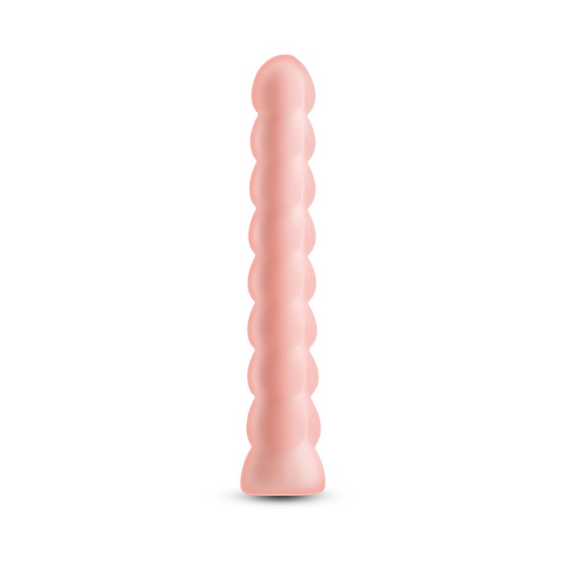 NS Novelties Pure Joy Textured Vibrator Long Silicone Dildo