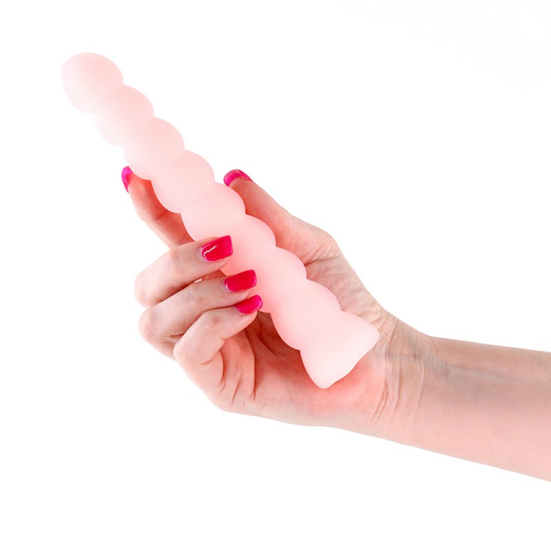 NS Novelties Pure Joy Textured Vibrator Long Silicone Dildo