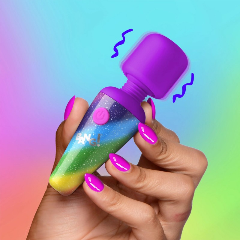 Bang! Rainbow Mini Powerful Silicone Wand