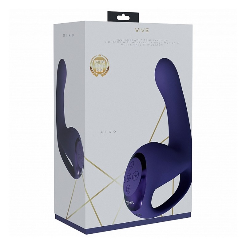 Shots Riko G-Spot Vibrator Triple Thumper with Finger Motion5